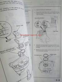 Honda Shop Manual D2 Manual Transmission Maintenance and Repair 1987 - Vaihdelaatikon Korjauskäsikirja, katso kuvista tarkemmin muut tiedot ja sisällysluettelo