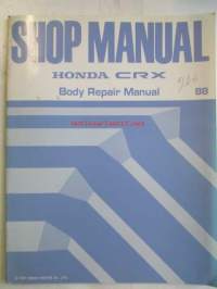 Honda CiRX Shop Manual Body Repair 1988 - Rungon korjauskirja, katson kuvista tarkemmin muut tiedot ja sisällysluettelo