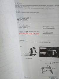 Honda CiRX Shop Manual Body Repair 1988 - Rungon korjauskirja, katson kuvista tarkemmin muut tiedot ja sisällysluettelo