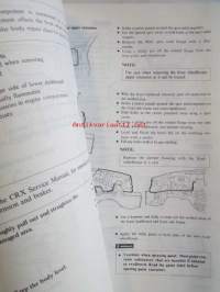 Honda CiRX Shop Manual Body Repair 1988 - Rungon korjauskirja, katson kuvista tarkemmin muut tiedot ja sisällysluettelo