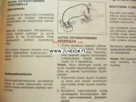 Datsun Mallisarja 910 -Käyttöohjekirja