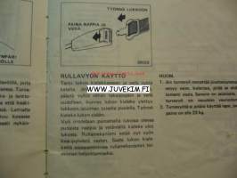 Datsun N10 Mallisarja -Käyttöohjekirja