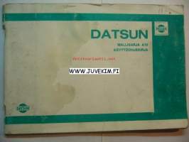 Datsun Mallisarja A10 -Käyttöohjekirja