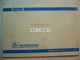 Datsun Mallisarja B310 -Käyttöohjekirja
