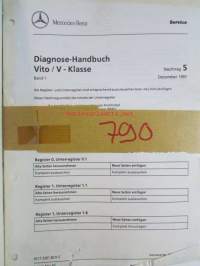 Mercedes-Benz  Diagnose-Handbuch Vito / V-Klasse Band Band 2, mukana band 1 avaamattomana pakettina - Viton vianmääritys, Katso kuvista tarkemmin mallimerkinnät