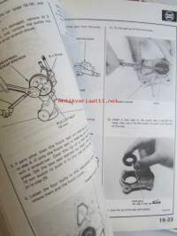 Honda Prelude Shop Manual 1979, Prelude Supplement 1979, Prelude  2DR SED Supplement 1980 and 1981, Sisältää Honda Preluden 4 eri korjauskirjaa, katson kuvista