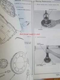 Honda Prelude Shop Manual 1979, Prelude Supplement 1979, Prelude  2DR SED Supplement 1980 and 1981, Sisältää Honda Preluden 4 eri korjauskirjaa, katson kuvista