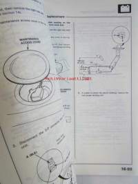 Honda Prelude Shop Manual Chassis maintenance and Repair 1988, Prelude Construction and Function 1988, Prelude Body Repair Manual 1988  - Sisältää Honda Preluden