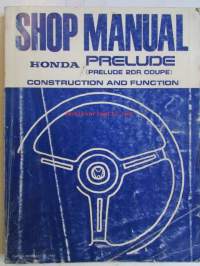 Honda Prelude Shop Manual 2DR Coupe Construction and Function 1983, Prelude 2DR Coupe Supplement 1984, Prelude 2DR Coupe Supplement 1984, Prelude 2DR Coupe