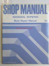 Honda Civic Shop Manual Construction and Function 1988, Civic Chassis Maintenance and Repair 1988, Electrical Wiring Diagram 1988, Civic Body Repair Manual 1988,