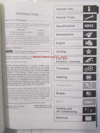 Honda Accord Shop Manual Electrical Wiring Diagram 1988-89, Accord Supplement 1988 an 1989 - Sisältää Honda Accordin 3 eri korjauskirjaa, katso kuvista tarkemmin