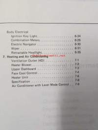 Honda Accord Shop Manual Construction and Function 1986 (Accord 3DR H/Back, Accord 4DR SED), Electrical Wiring Diagram 1986, Maintenance and Repair (Accord 3DR