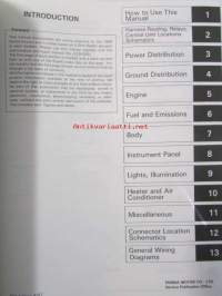 Honda Accord Shop Manual Construction and Function 1986 (Accord 3DR H/Back, Accord 4DR SED), Electrical Wiring Diagram 1986, Maintenance and Repair (Accord 3DR