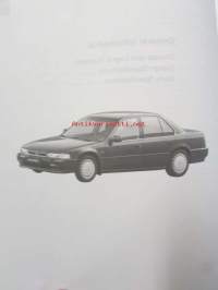 Honda Accord Shop Manual Construction and Function 1990, Body Repair Manual 1990, Chassis Maintenance and Repair 1990, Accord Supplement 1991 - Sisältää Honda