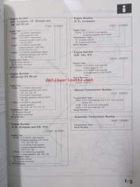 Honda Accord Shop Manual Construction and Function 1990, Body Repair Manual 1990, Chassis Maintenance and Repair 1990, Accord Supplement 1991 - Sisältää Honda