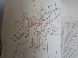 Evinrude 1969 Accessories Parts book (First in outboards), katso tarkemmat mallimerkinnät kuvista.