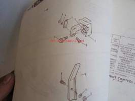 Evinrude 1969 Accessories Parts book (First in outboards), katso tarkemmat mallimerkinnät kuvista.