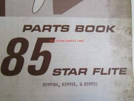 Evinrude 1969 Parts book 85 Star Flite  (First in outboards), katso tarkemmat mallimerkinnät kuvista.