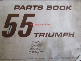 Evinrude 1969 Parts book 55 Triumph  (First in outboards), katso tarkemmat mallimerkinnät kuvista.