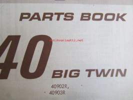 Evinrude 1969 Parts book 40 Big Twin  (First in outboards), katso tarkemmat mallimerkinnät kuvista.