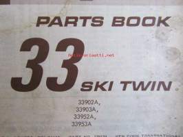 Evinrude 1969 Parts book 33 Ski Twin  (First in outboards), katso tarkemmat mallimerkinnät kuvista.